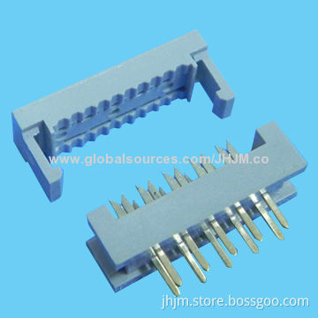 10-64 Pins IDC Socket Connectors, Dip Type, Blue/White/Gray Color, 2.54mm Pitch